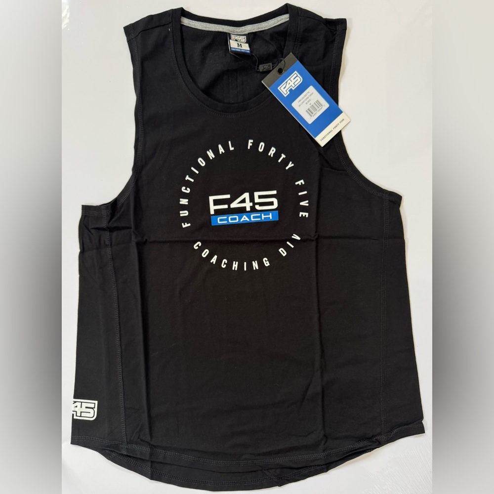 NWT F45 Training Black Coach Uniform Tank Woman’s Size M